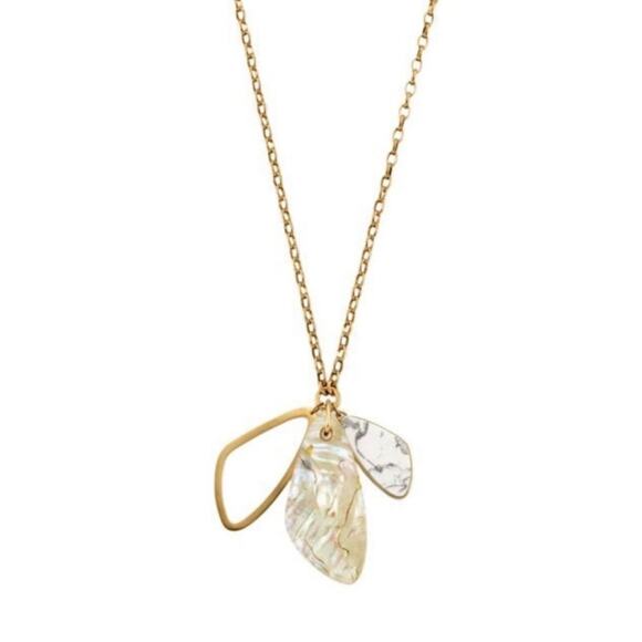 NWT! Kendra Scott ​Mckenna 14K Gold-Plated Charm Necklace - Picture 1 of 5